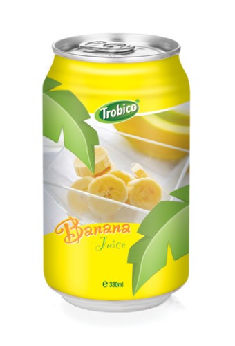 Banana juice alu can 330ml